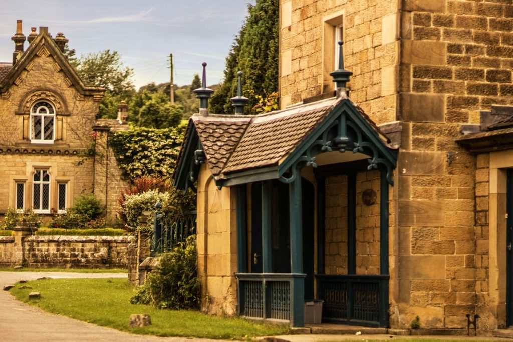 Edensor Beautiful Peak District Village In Chatsworth Estate