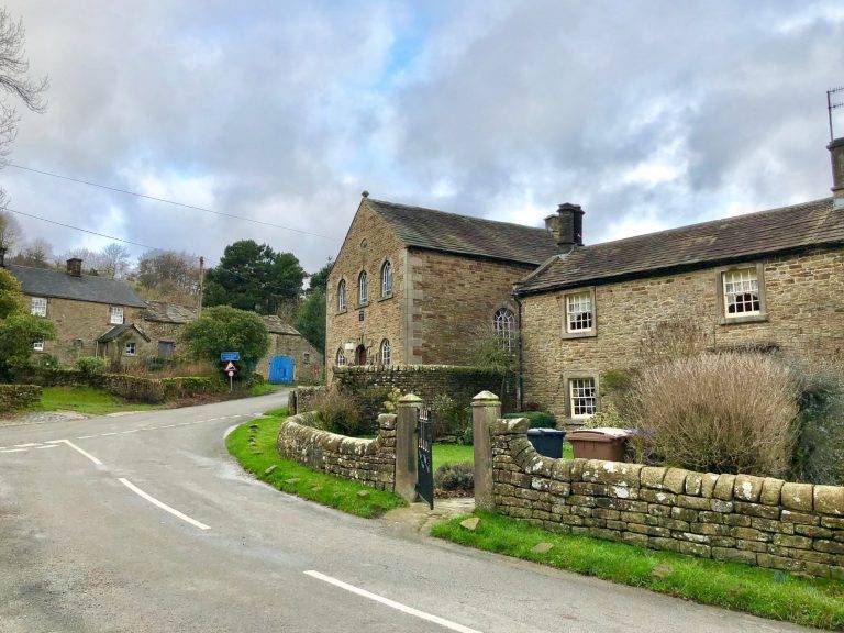 Wonderful Hollinsclough village in the Peak District