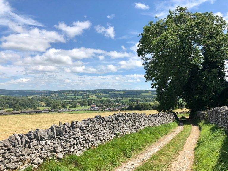 Beautiful Youlgreave in Bakewell in the Derbyshire Peak District, Peak District