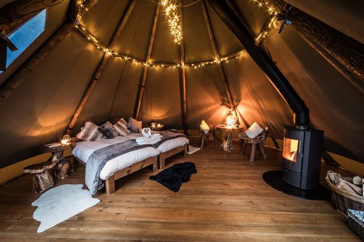 Glamping in the Peak District on Valentine's Day