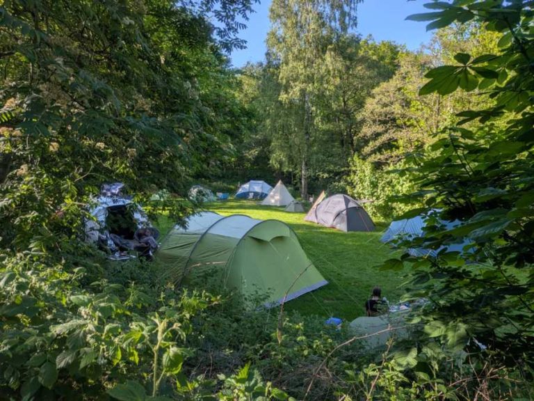 Fieldhead Campsite in Edale, Peak District