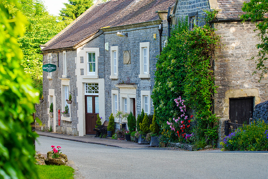 Peak District Villages & Towns 1 Alstonefield - a beautiful Peak District village in the morning light. See more Peak District villages.